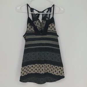 Athleta Women's‎ Tank Top Size Extra Extra Small Stripe Printed Dune Geometric